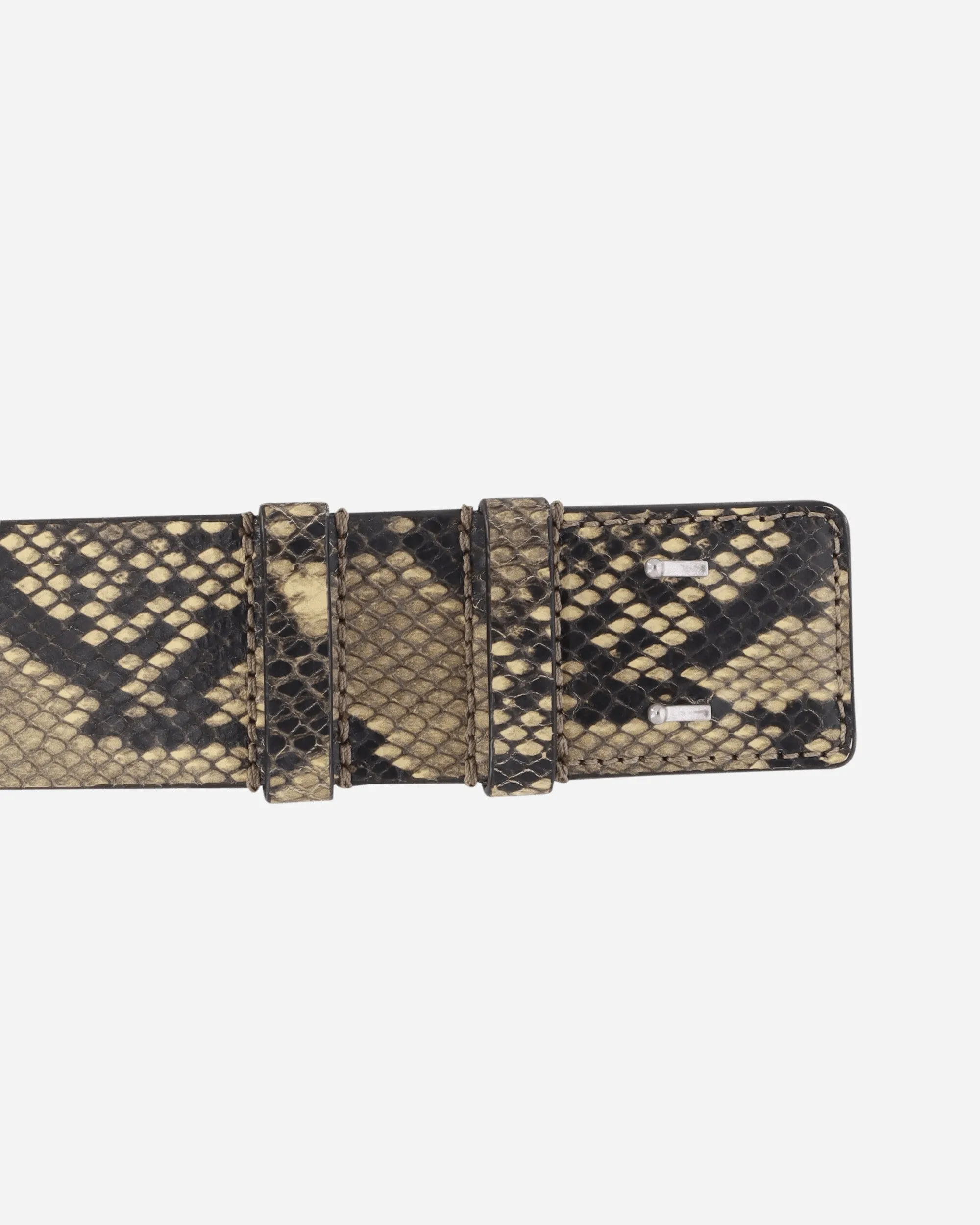 Leather Belt Beige
