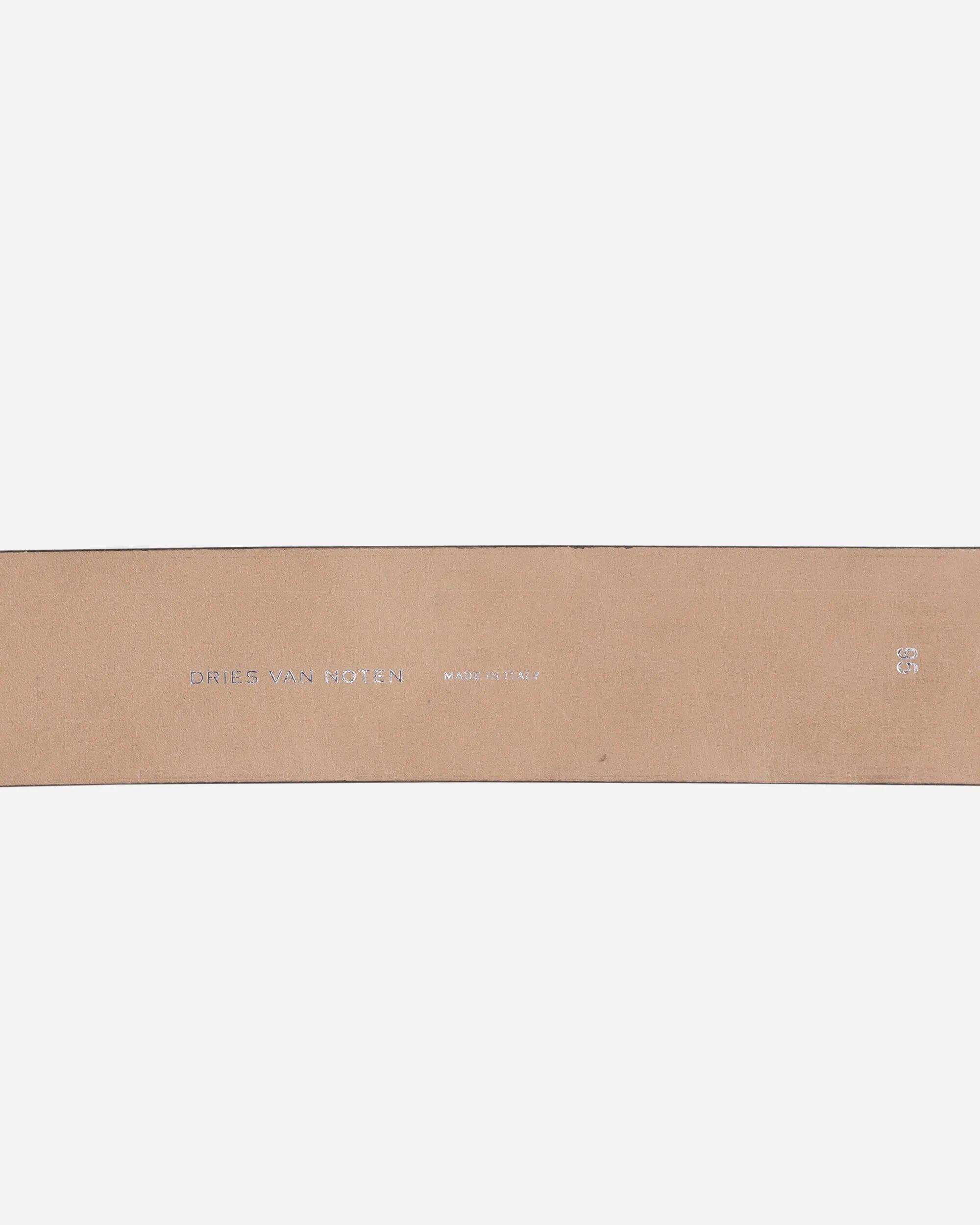 Leather Belt Beige