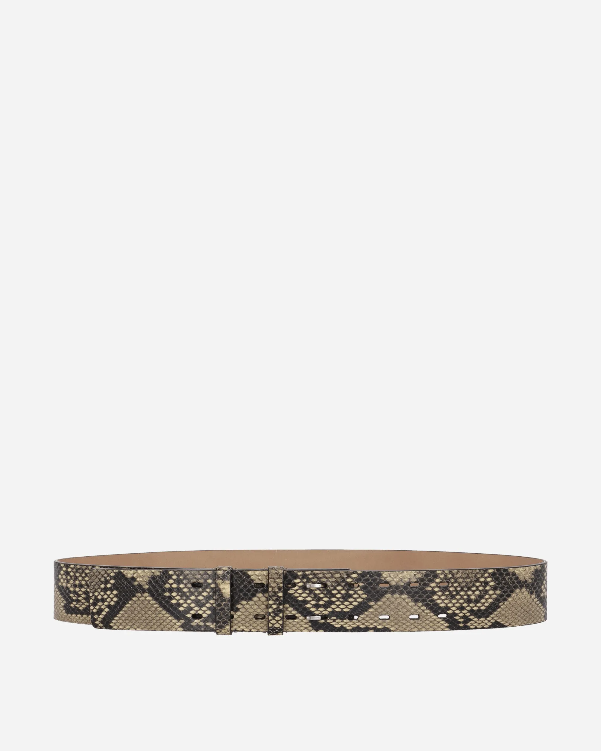 Leather Belt Beige
