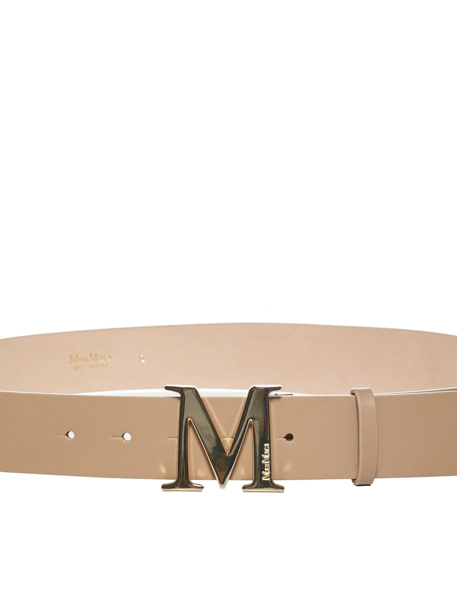 Max Mara Emme Logo Plaque Belt