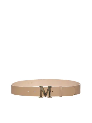 Max Mara Emme Logo Plaque Belt