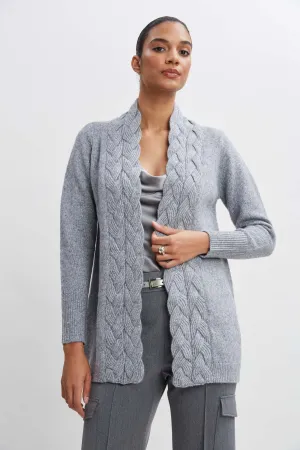 Metallic Cable Cardigan