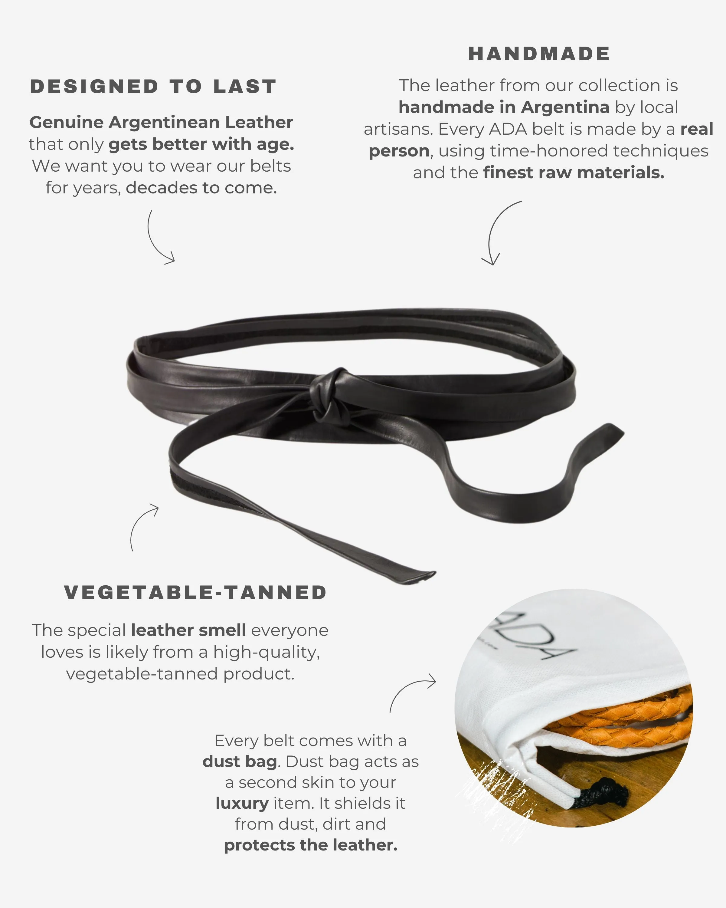 Midi Wrap Leather Belt - Taupe
