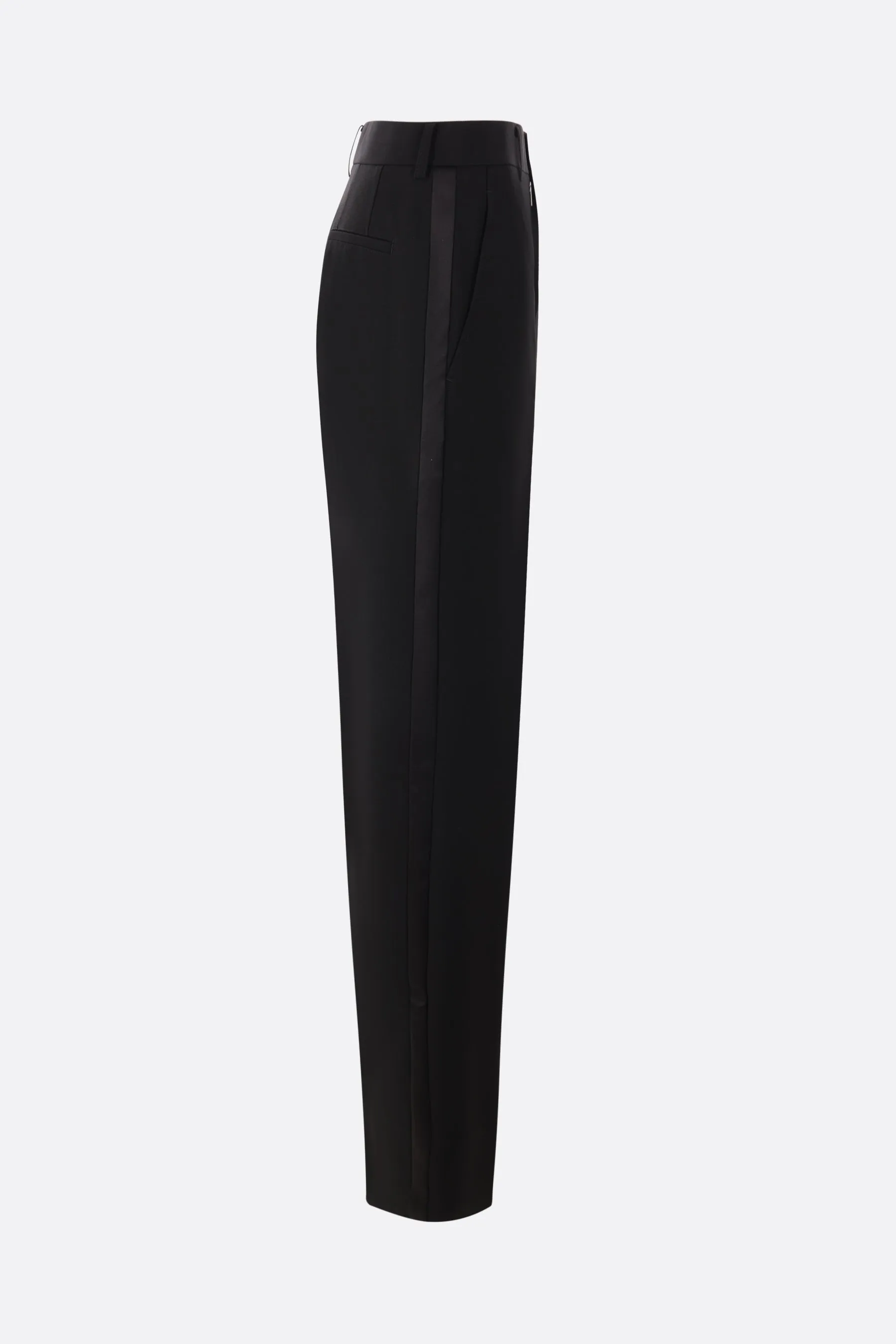 mohair wool tuxedo trousers