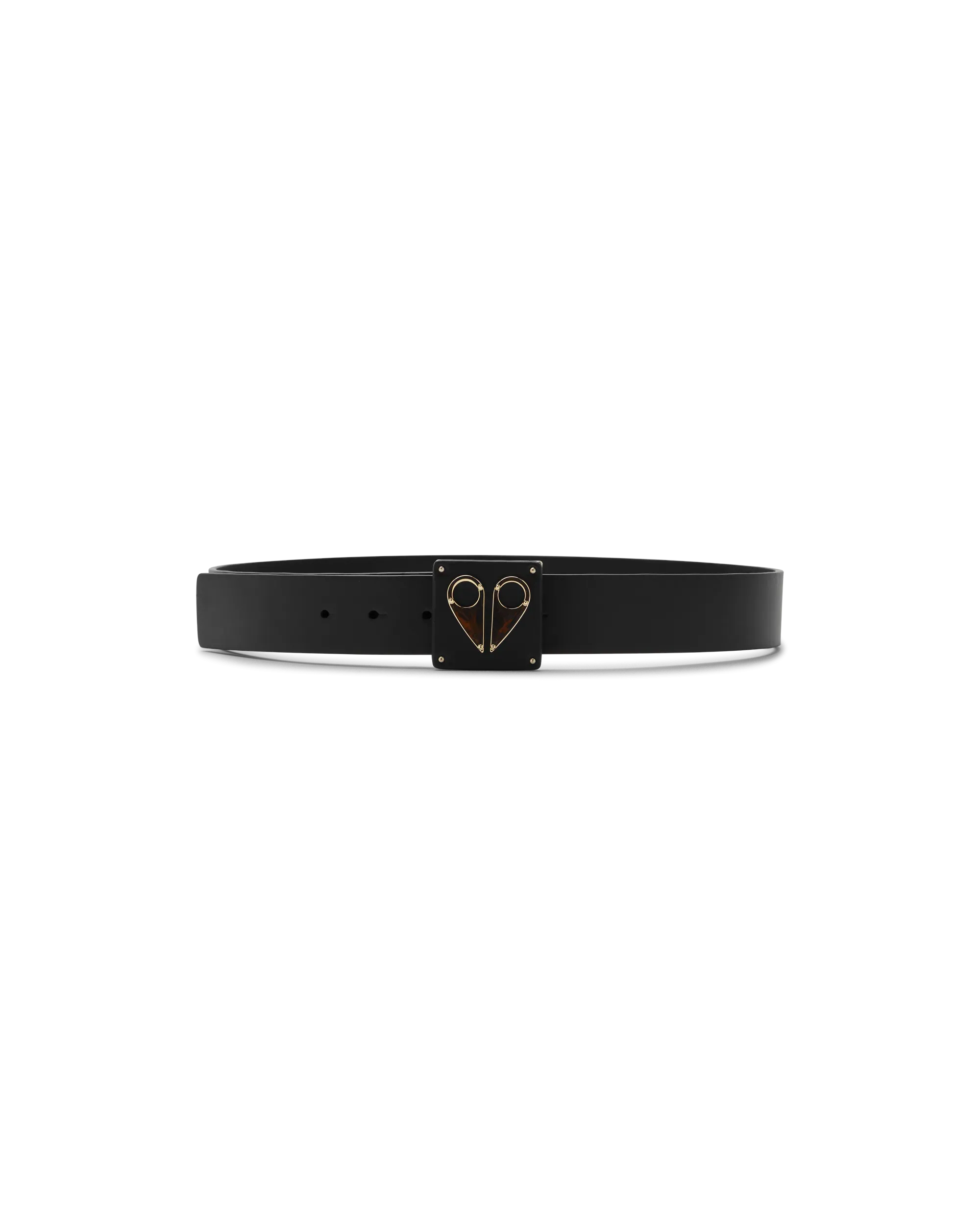 Moose Knuckles Large Logo Belt Gold