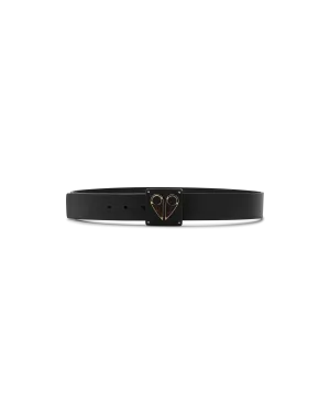 Moose Knuckles Large Logo Belt Gold