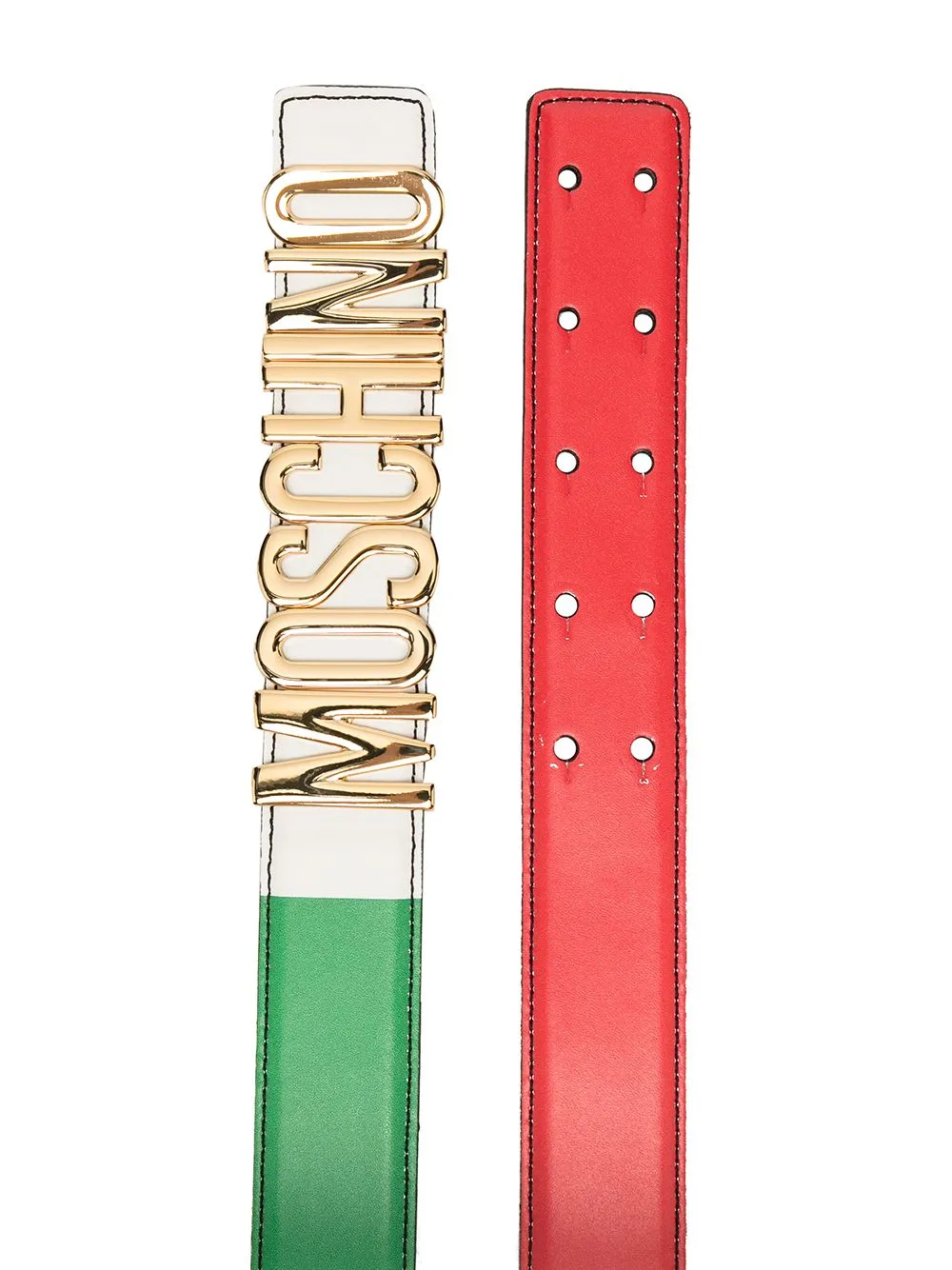 Moschino Logo Lettrting Buckle Belt
