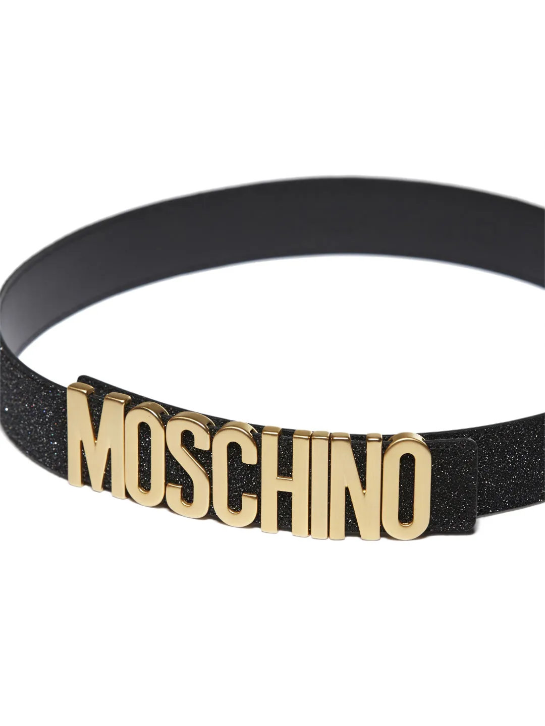 Moschino Logo Plaque Belt