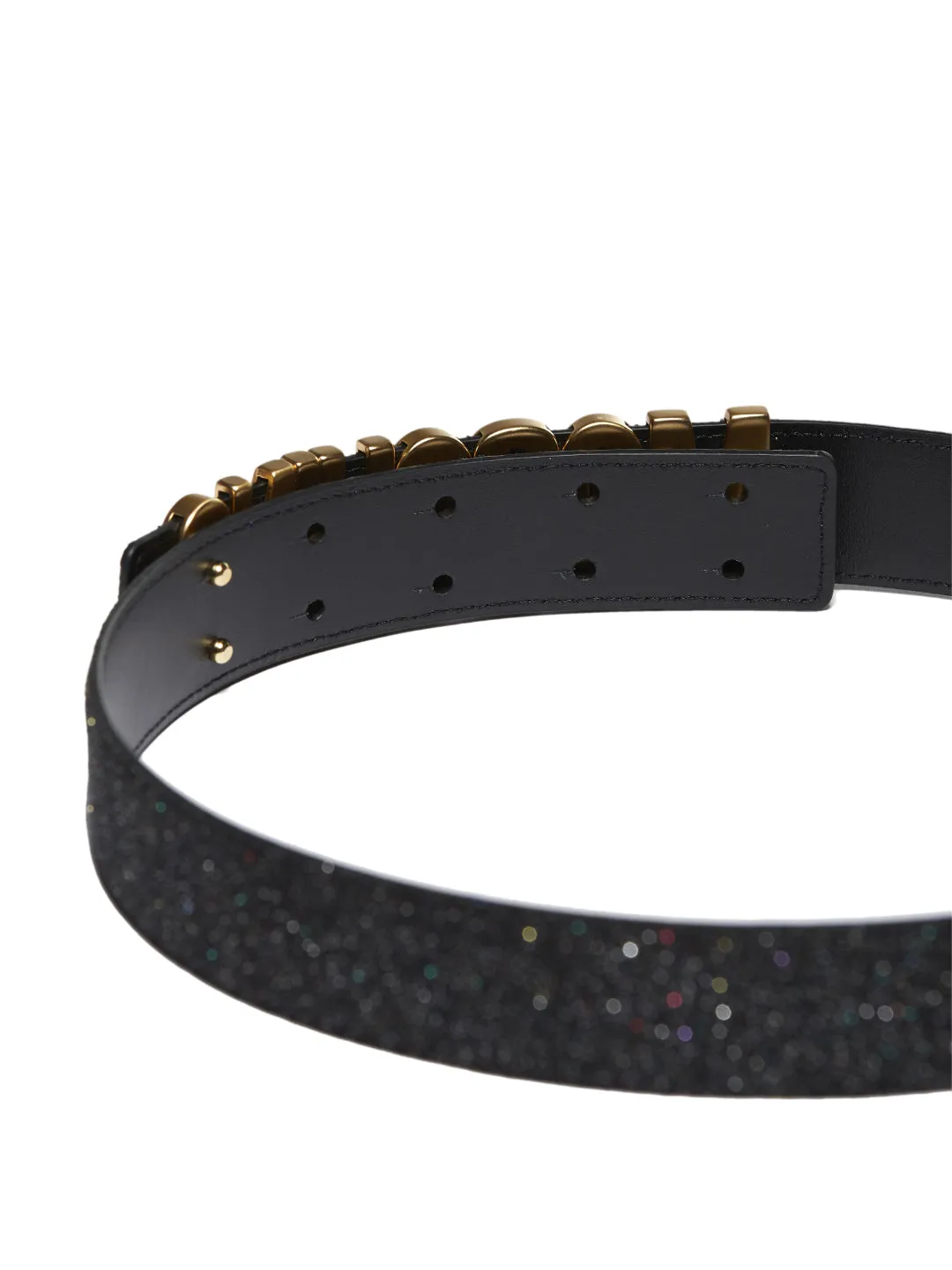 Moschino Logo Plaque Belt