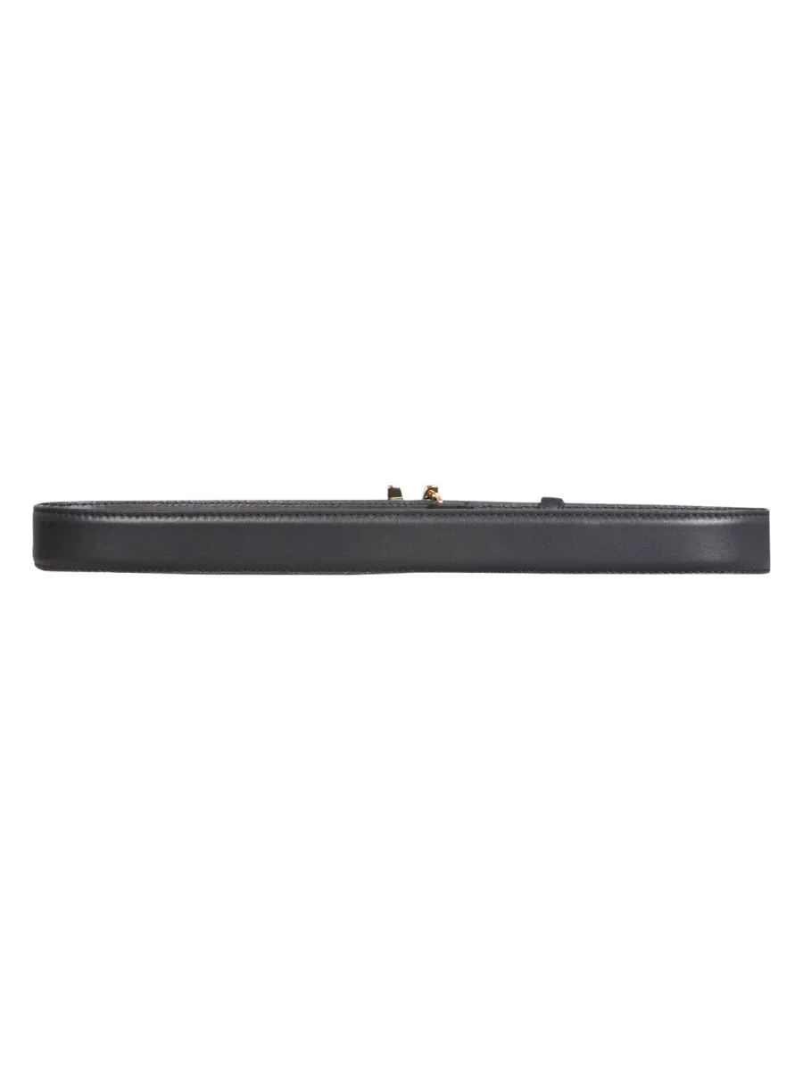 Moschino M Logo Buckle Belt