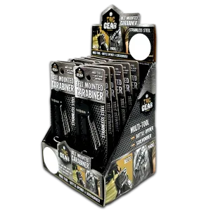 Multi-Tool Belt Mounted Carabiner - 12 Pieces Per Retail Ready Display 23762