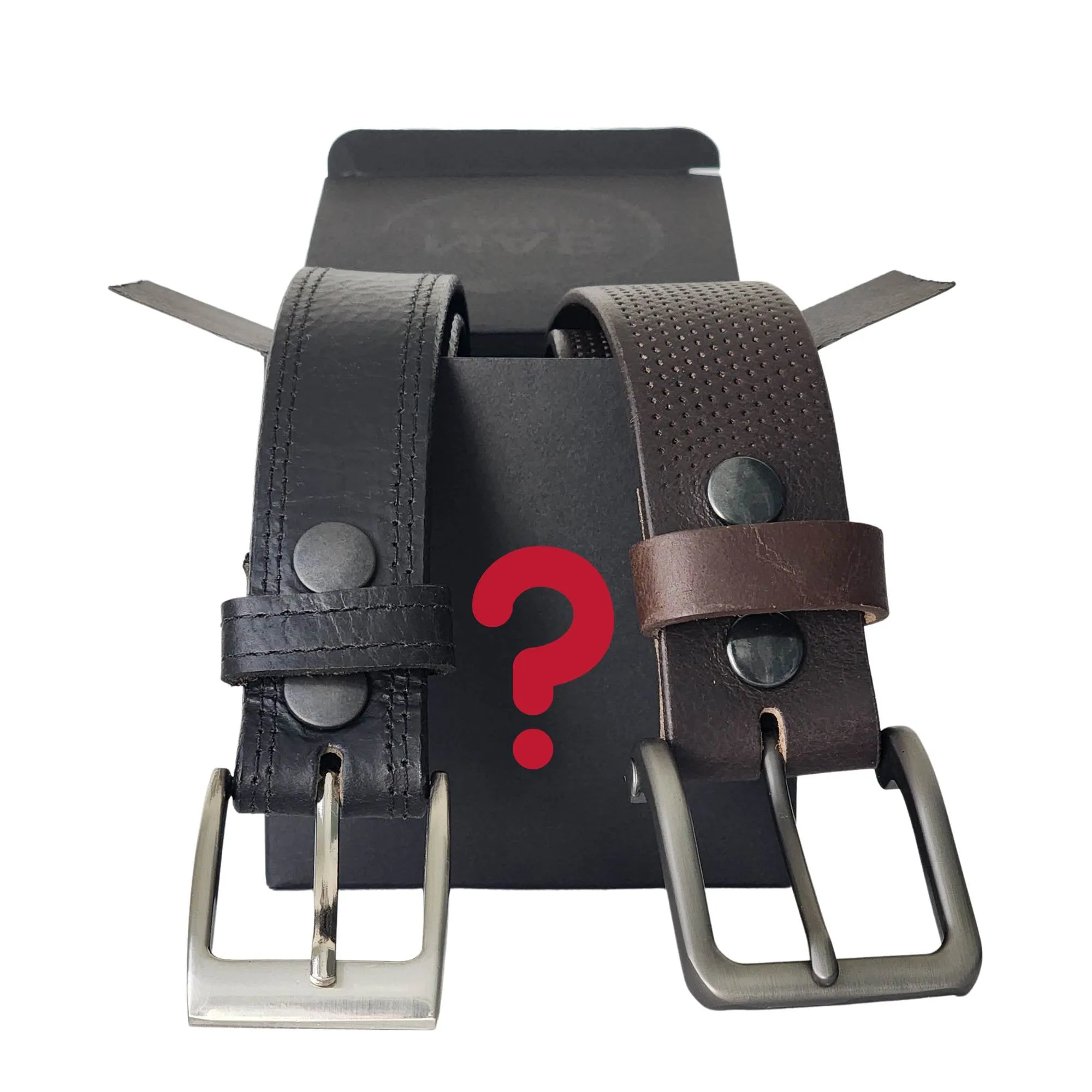 Mystery Box  - Two Less Than Perfect Full-Grain Leather Belts