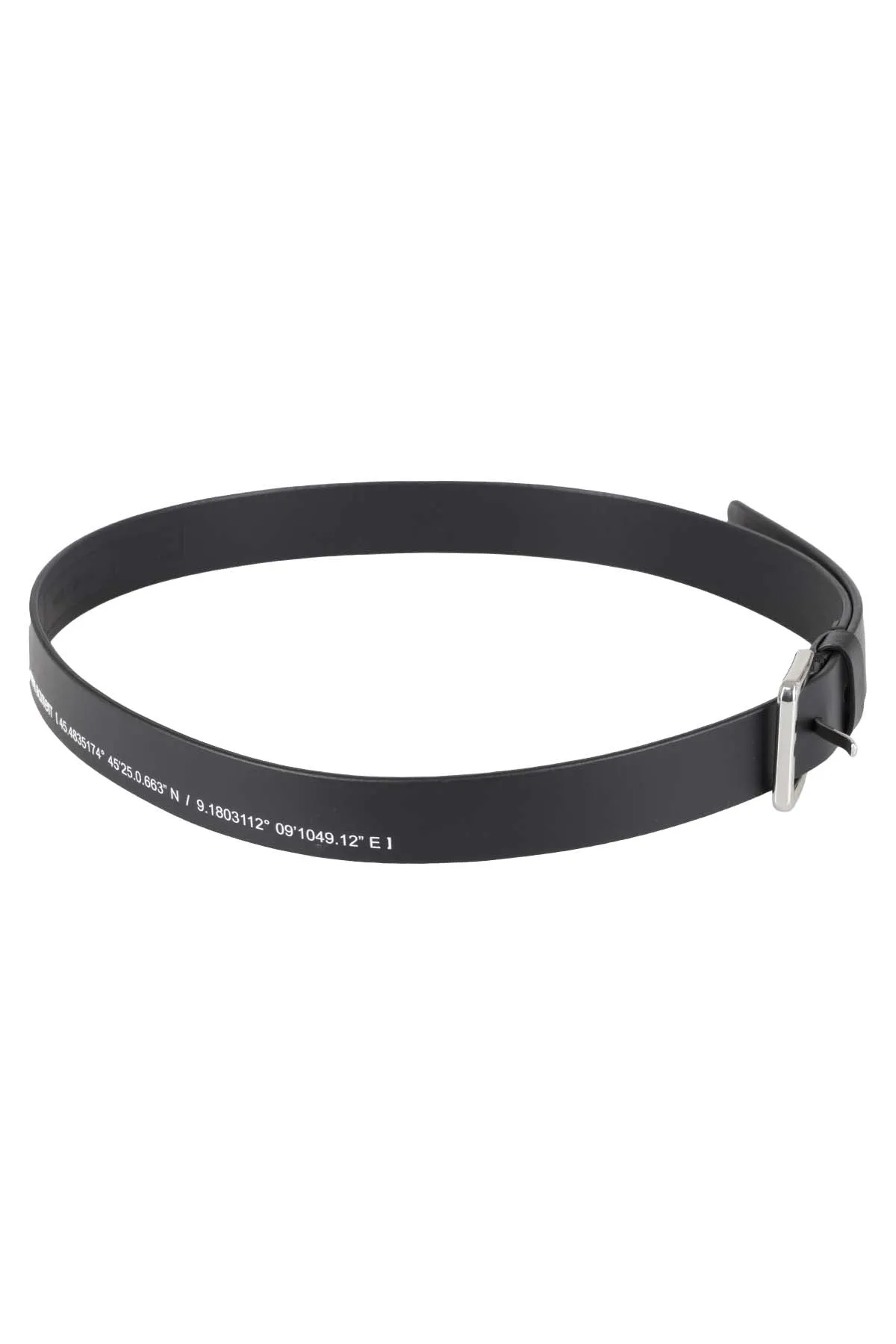 Neil Barrett Logo Engrave Square Buckle Belt