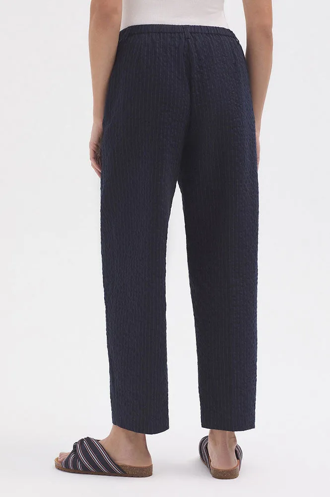 Nice Things Diplo Pinstripe Navy Trousers