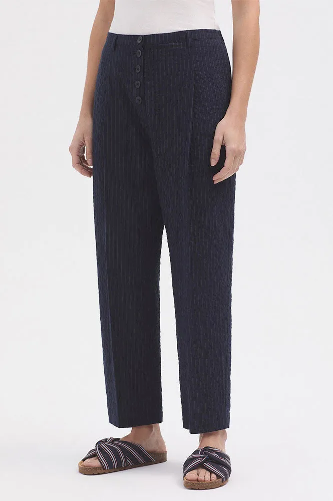 Nice Things Diplo Pinstripe Navy Trousers