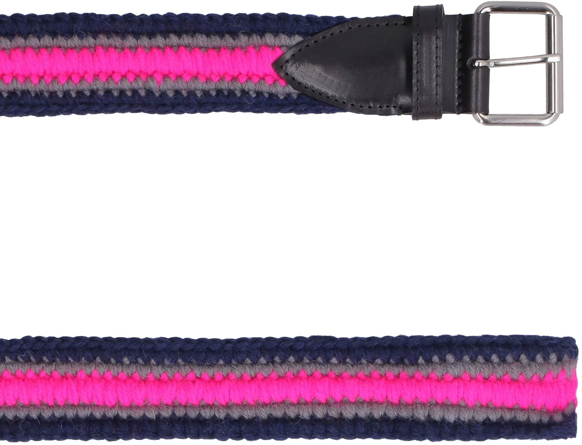 Philosophy Di Lorenzo Serafini Striped Woven Belt