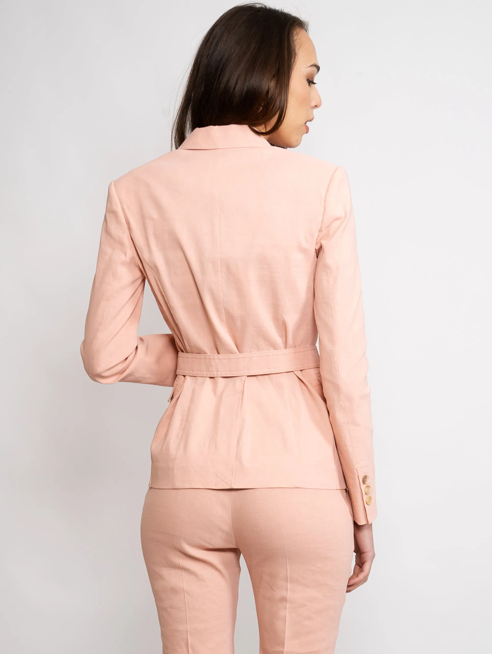 Pink Waistband Blazer
