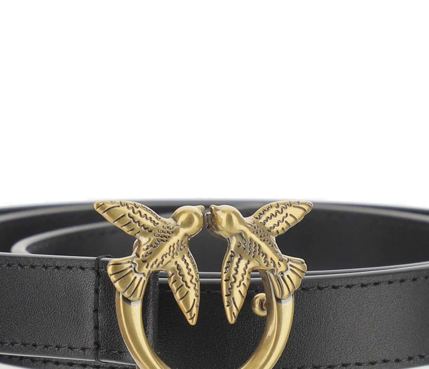 Pinko Love Birds Buckle Thin Belt