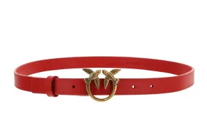 Pinko Love Birds Logo Buckle Belt