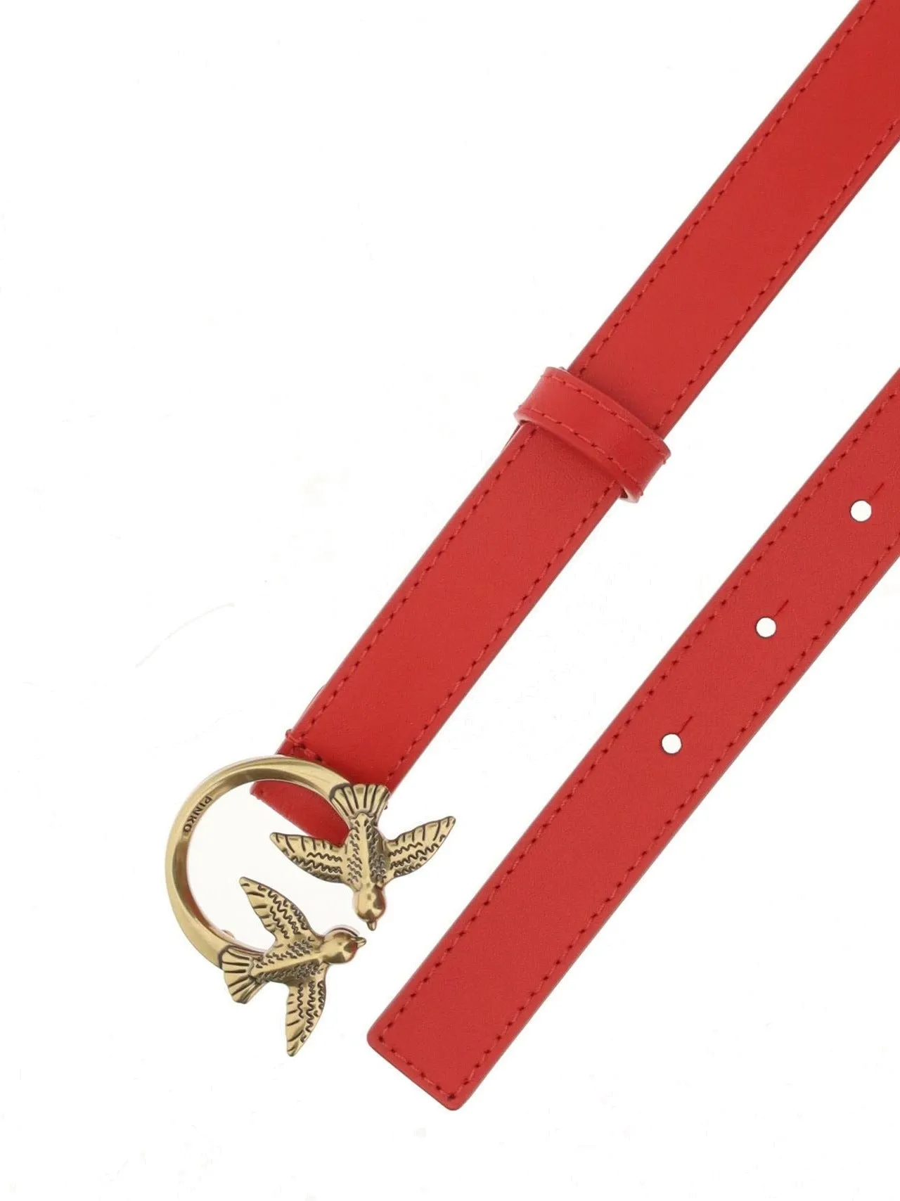 Pinko Love Birds Logo Buckle Belt