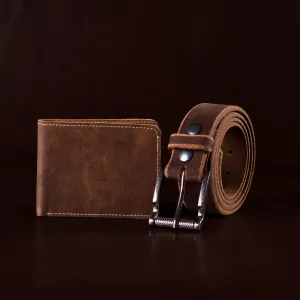Pinnacle Belt   Wallet - Men's Leather Belt and Wallet Gift Set