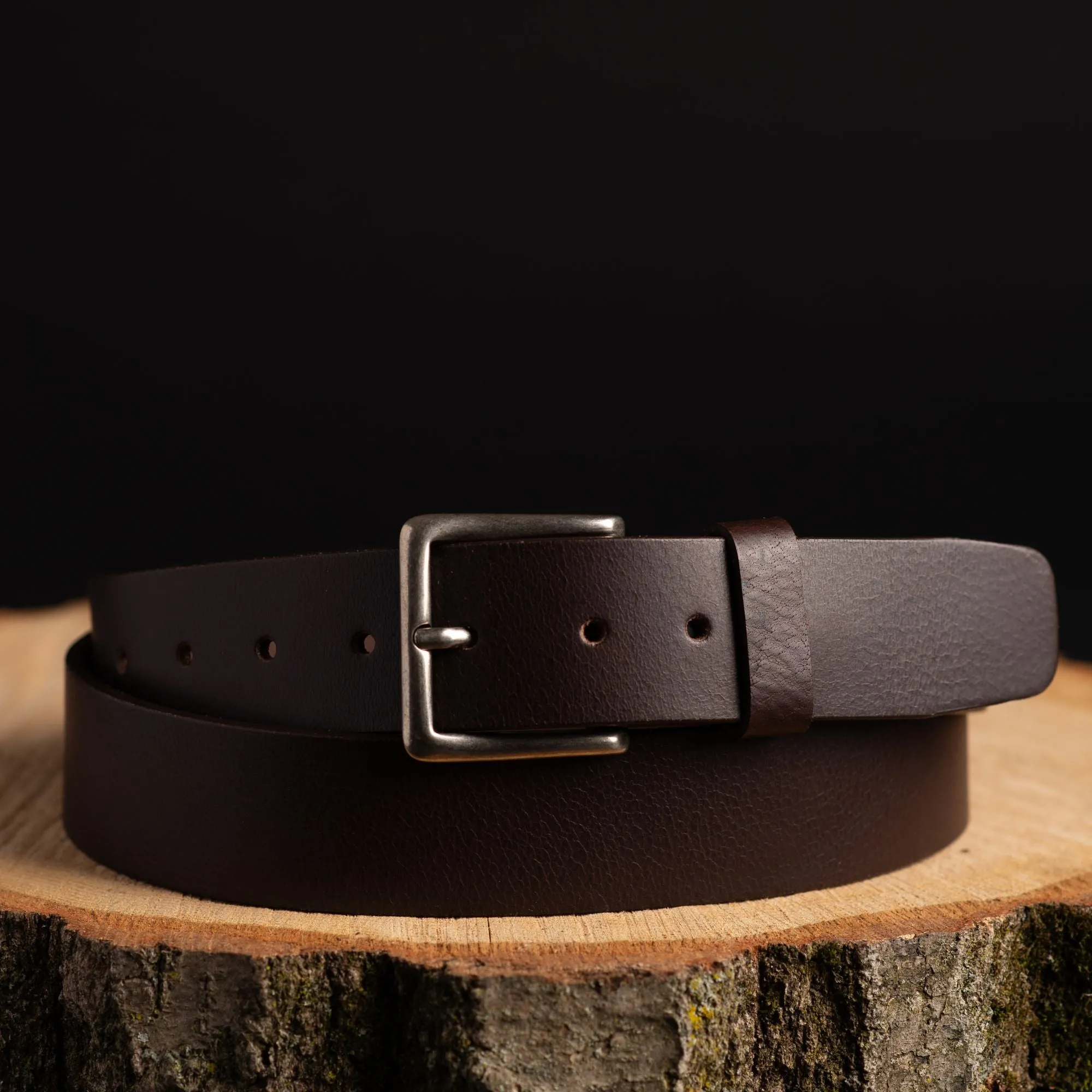 The Long Haul Belt  - Oversize Classic Black 100% XXXL Plus Size Leather Belt
