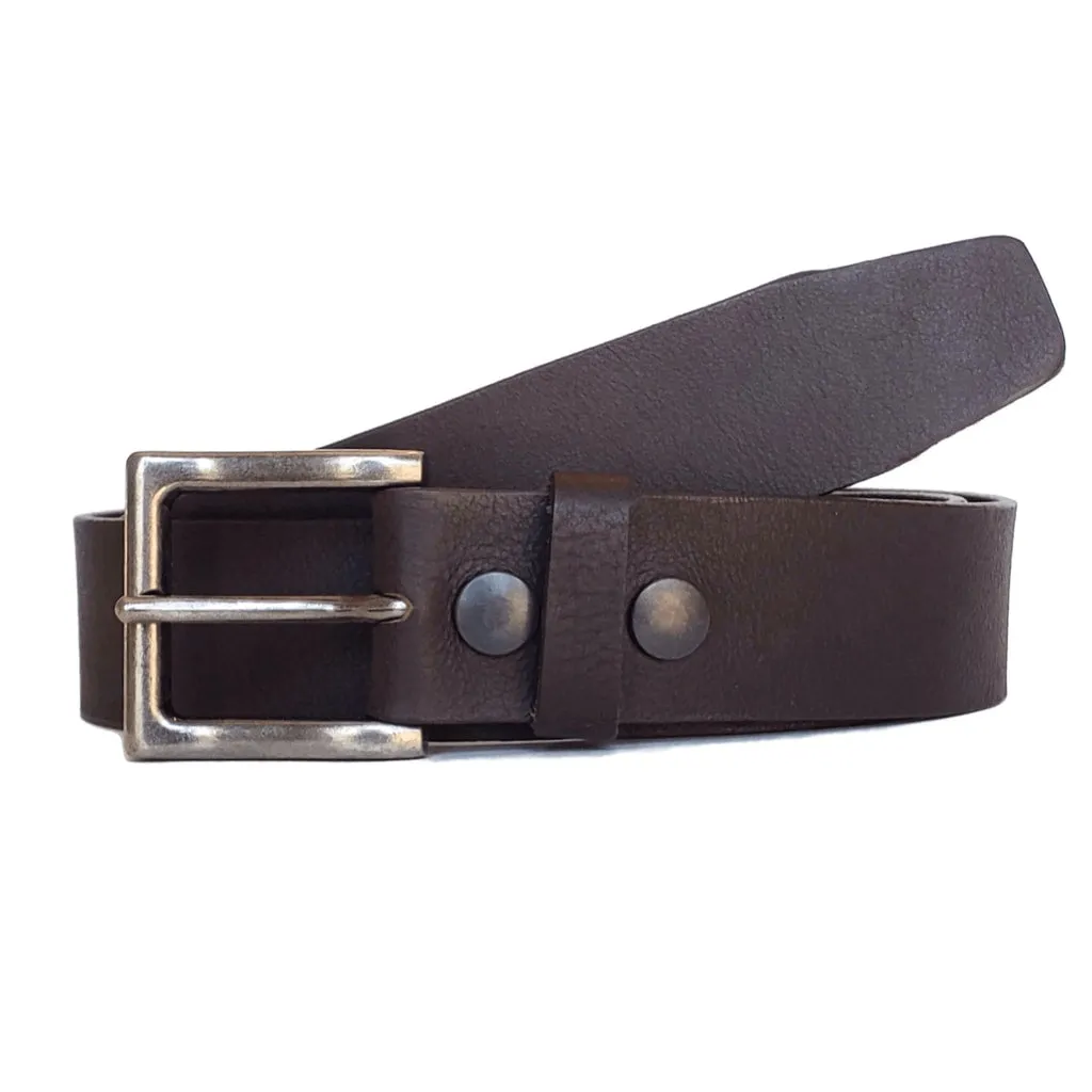 The Long Haul Belt  - Oversize Classic Black 100% XXXL Plus Size Leather Belt
