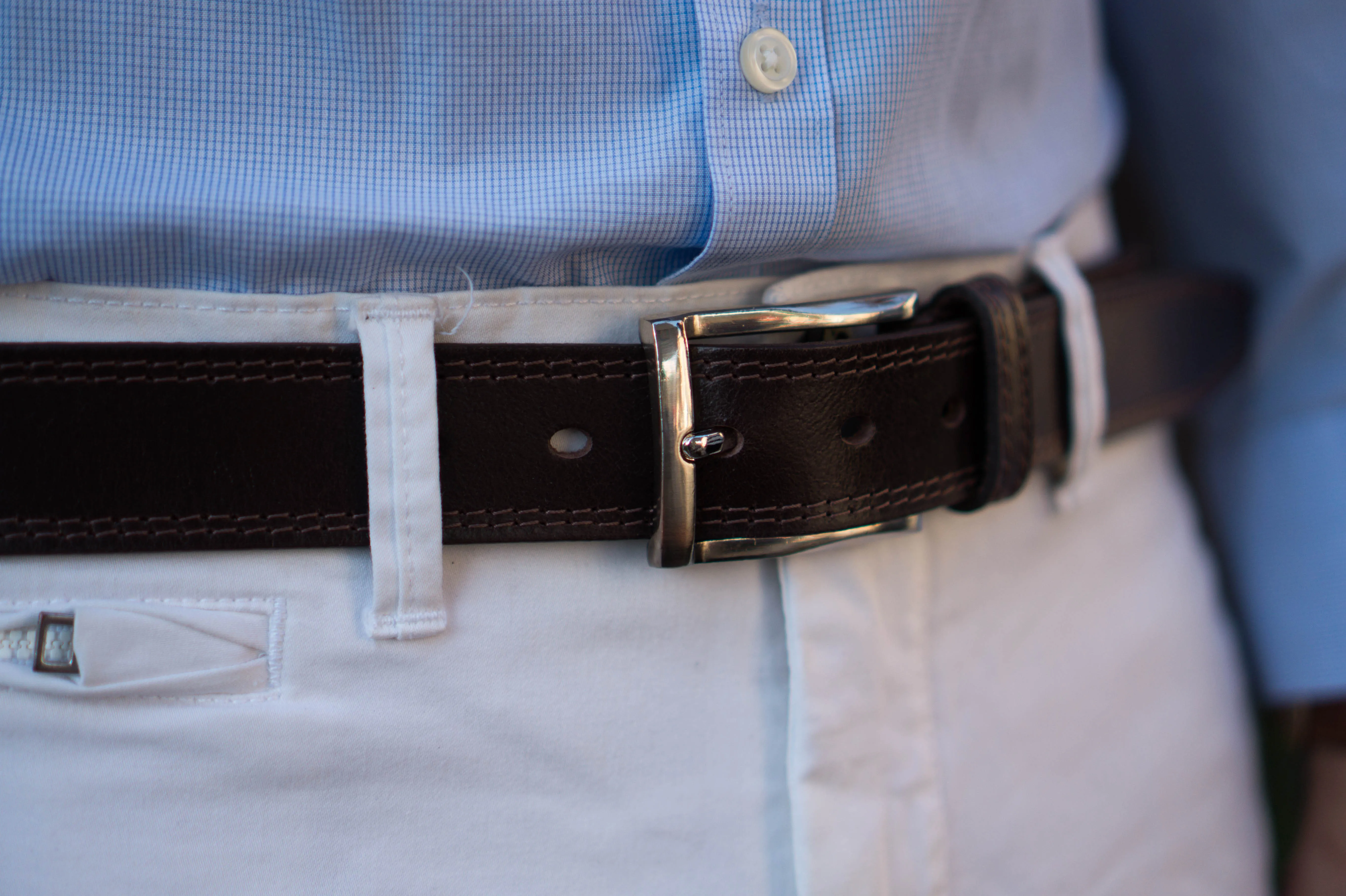 The Milestone Belt - Brown Formal 100% Real Leather Belt Made in Canada