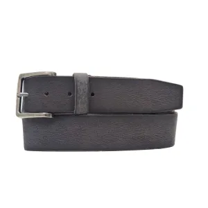 The Mountain Belt - Grey Women's Leather Belt with Charred Edges