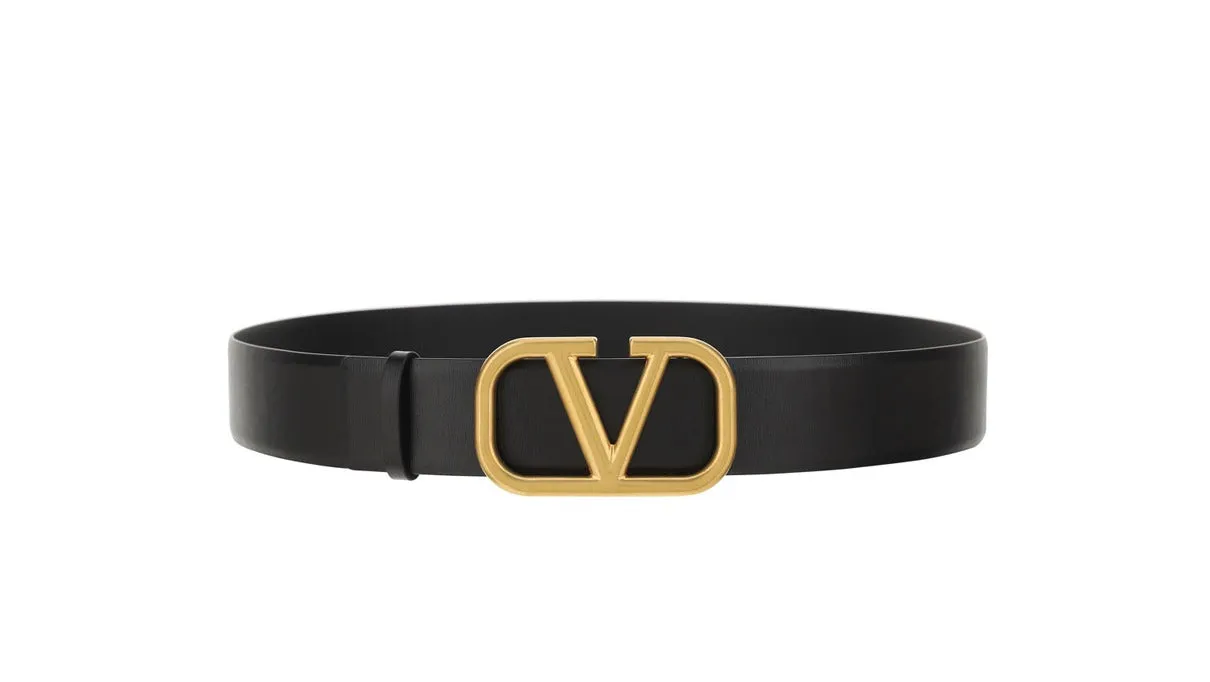 Valentino VLogo Buckle Belt