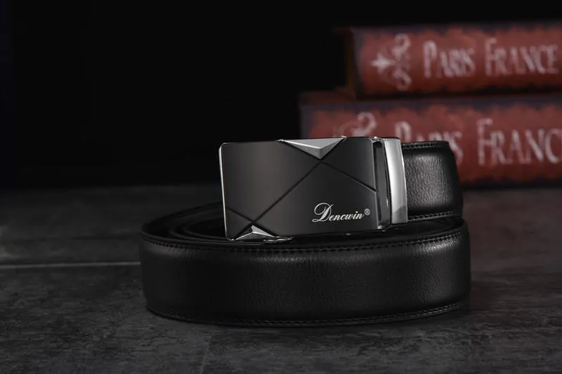 West Louis™ Cowskin Genuine Luxury Leather Belt