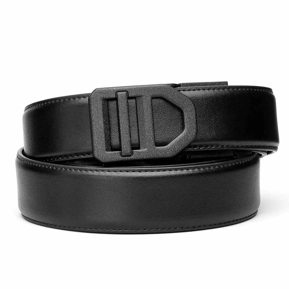 X SERIES BUCKLE  | BLACK ARMORTEK LEATHER GUN BELT 1.5"
