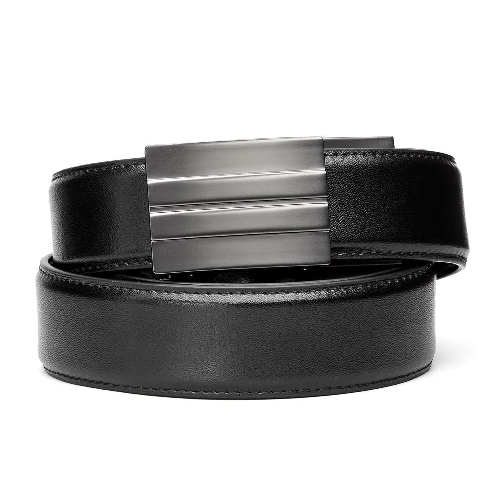 X SERIES BUCKLE  | BLACK ARMORTEK LEATHER GUN BELT 1.5"