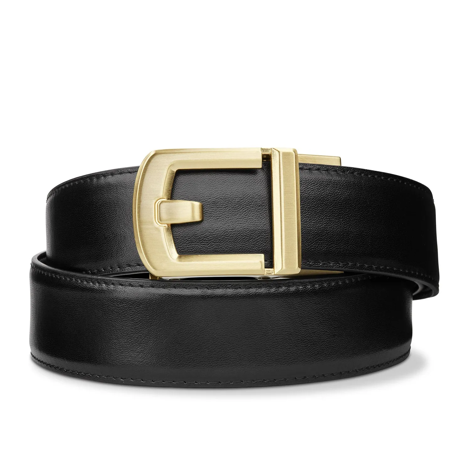 X SERIES BUCKLE  | BLACK ARMORTEK LEATHER GUN BELT 1.5"