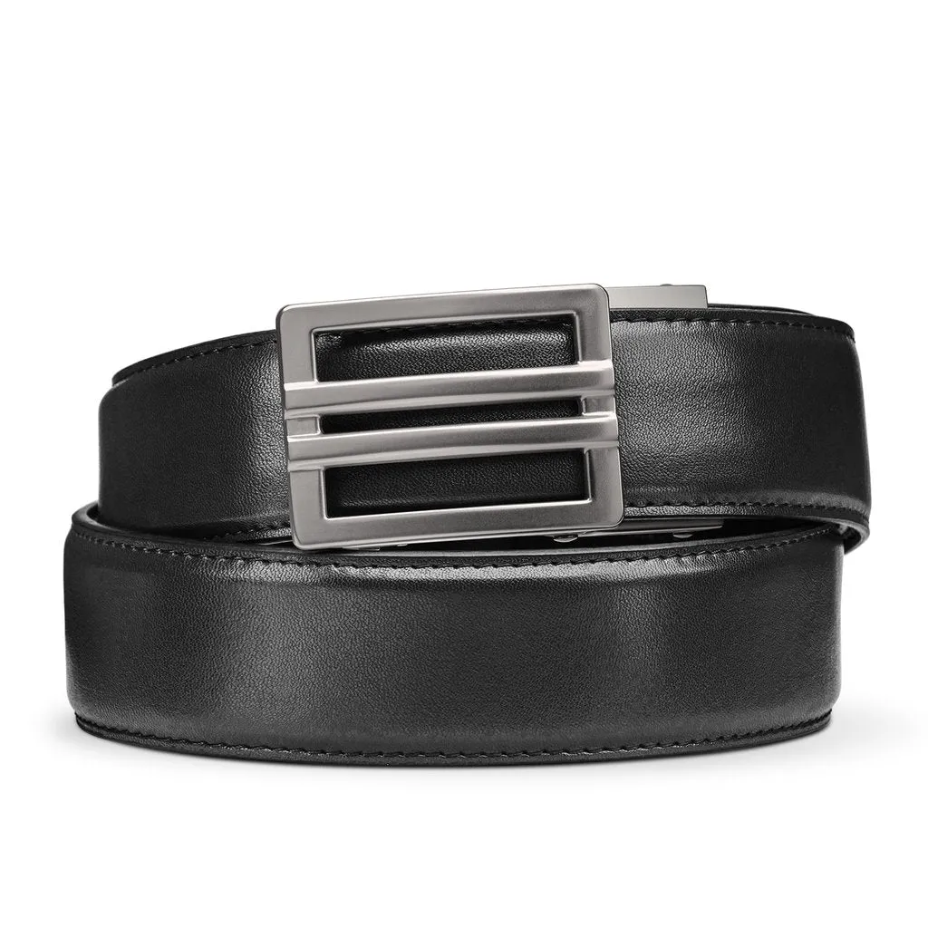 X SERIES BUCKLE  | BLACK ARMORTEK LEATHER GUN BELT 1.5"