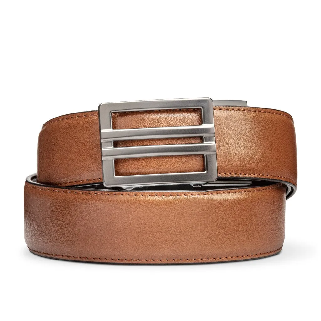 X SERIES BUCKLE  | TAN ARMORTEK LEATHER GUN BELT 1.5"
