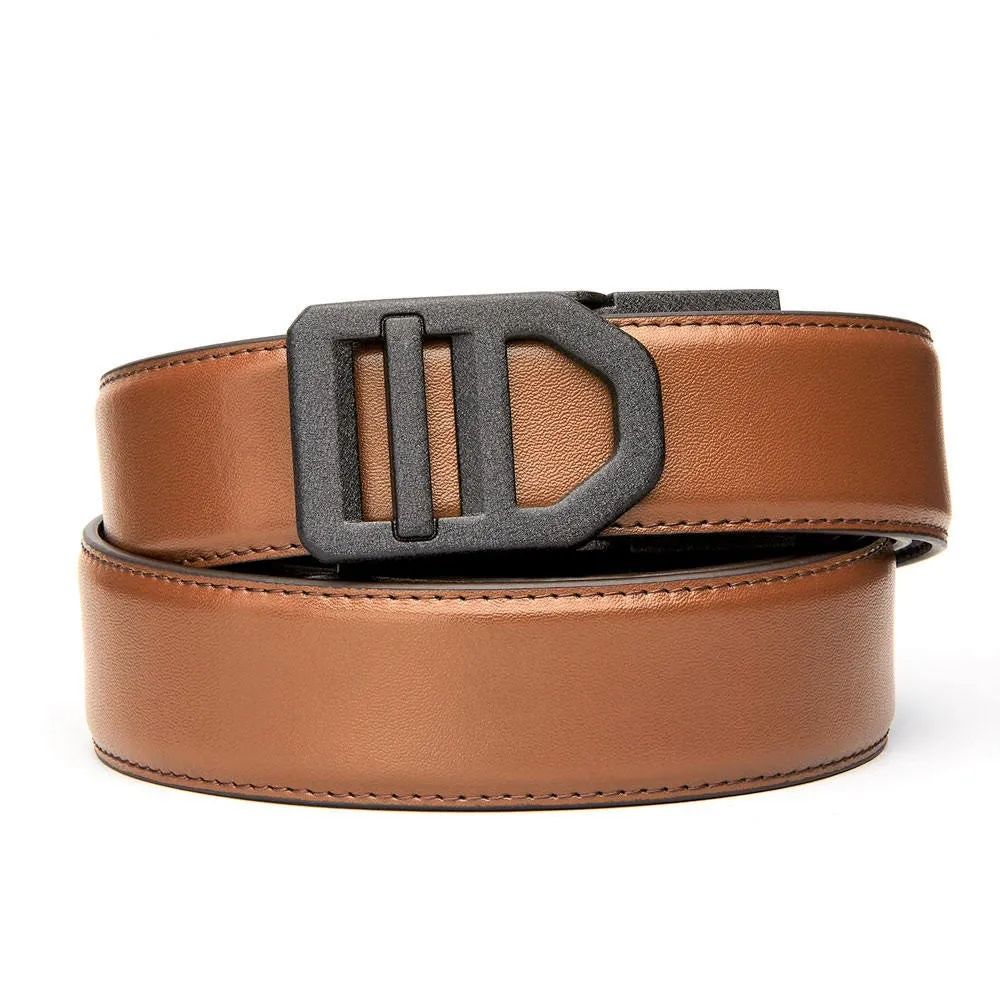 X SERIES BUCKLE  | TAN ARMORTEK LEATHER GUN BELT 1.5"