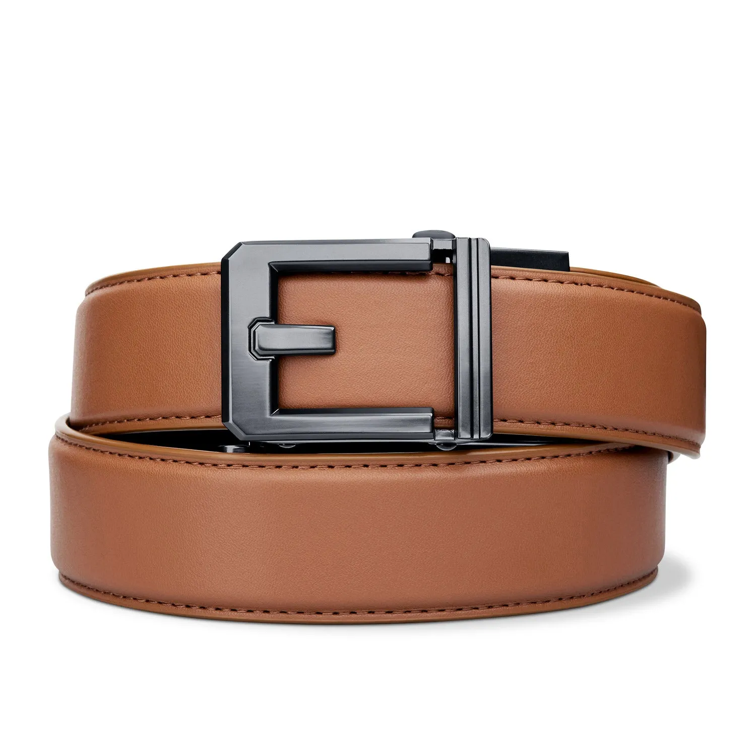 X SERIES BUCKLE  | TAN ARMORTEK LEATHER GUN BELT 1.5"