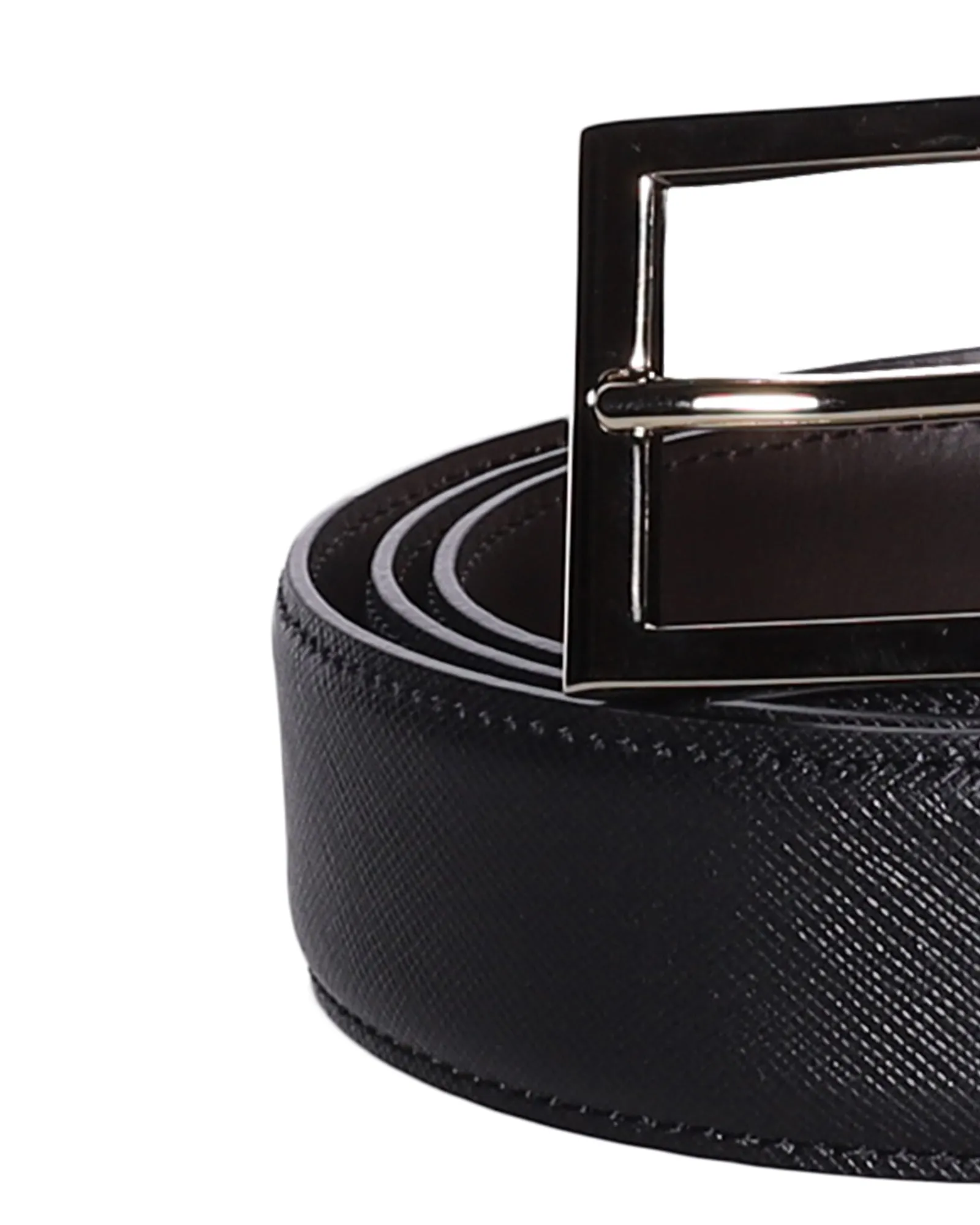 Z Zegna Logo Detailed Buckled Belt
