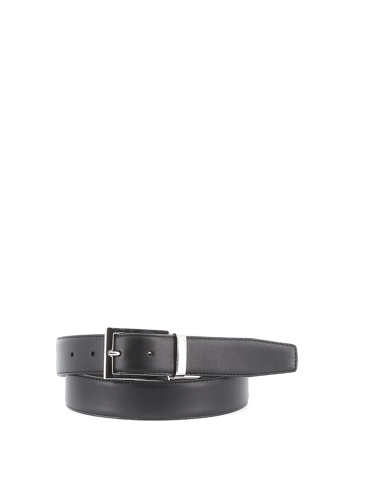 Z Zegna Logo Detailed Reversible Belt
